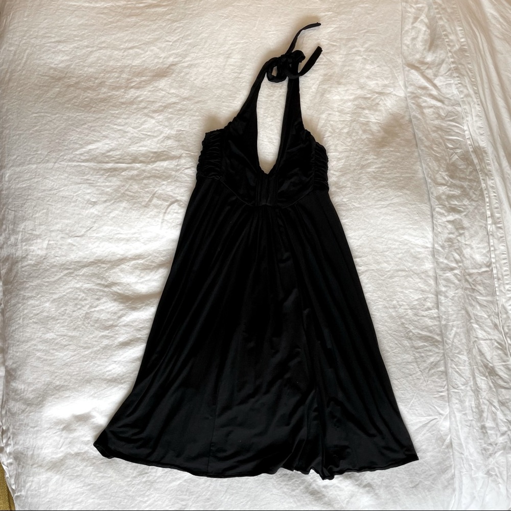 Black Michelle Jonas Halter Dress